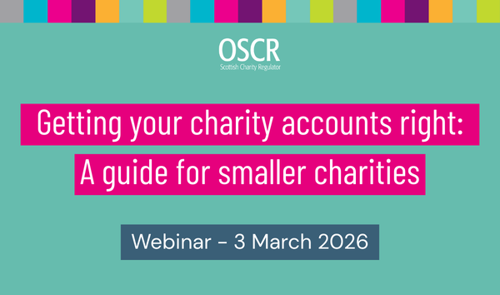 Webinar – Getting your charity accounts right: A guide for smaller charities